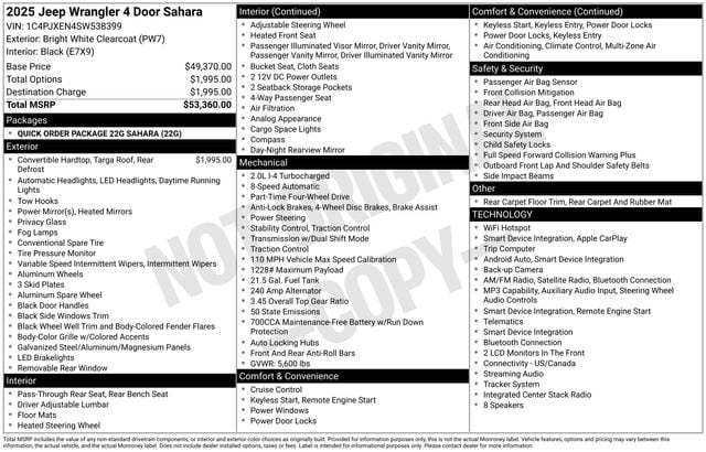 jeep wrangler 4-door 2025 1C4PJXEN4SW538399 image jeep wrangler 4-door 2025 1C4PJXEN4SW538399 image